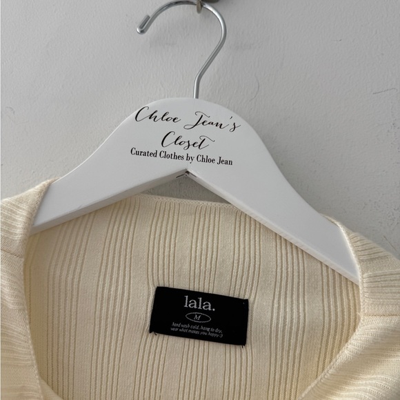LALA Cream Knit Sweater M - Picture 5 of 5